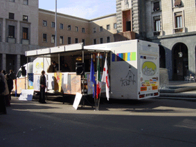 The European Year Bus in Varese