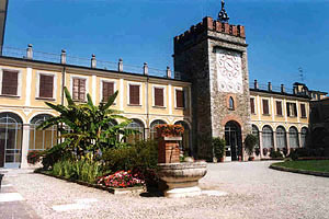 The clock tower of the old religious centre, recently renewed 